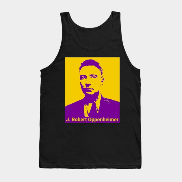 Oppenheimer - Purple on Yellow Tank Top by Distinct Designs NZ